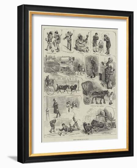 Frosty Sketches Out of Season-Alfred Courbould-Framed Giclee Print