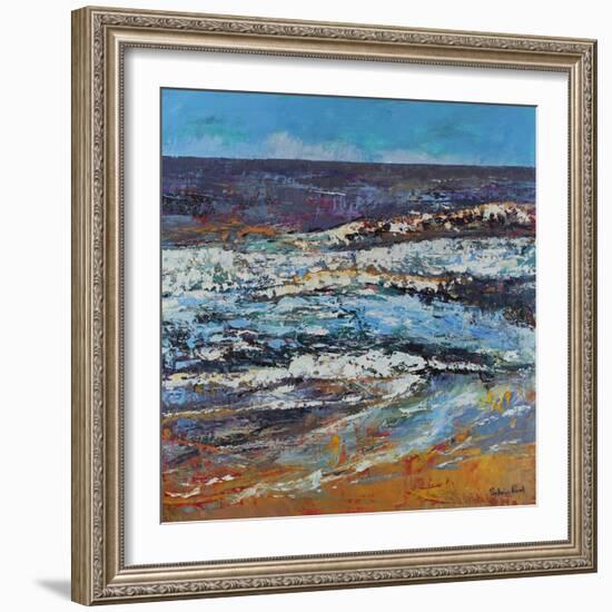 Frothy Shore, 2021 (oil on canvas)-Sylvia Paul-Framed Giclee Print