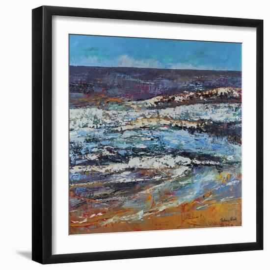 Frothy Shore, 2021 (oil on canvas)-Sylvia Paul-Framed Giclee Print