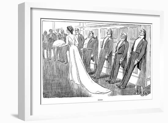 Frozen, 1902-Charles Dana Gibson-Framed Giclee Print