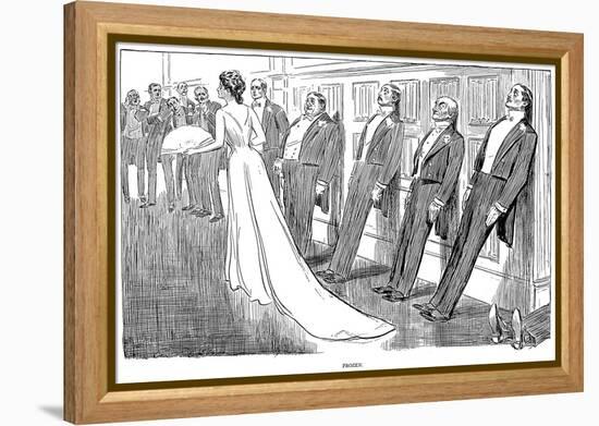 Frozen, 1902-Charles Dana Gibson-Framed Premier Image Canvas