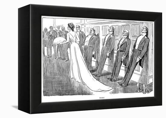 Frozen, 1902-Charles Dana Gibson-Framed Premier Image Canvas