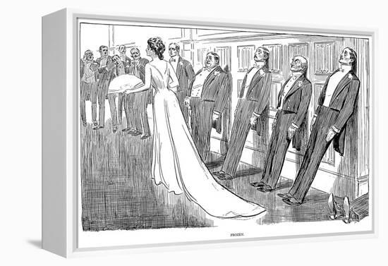 Frozen, 1902-Charles Dana Gibson-Framed Premier Image Canvas