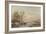 Frozen Canal Near the River Maas-Andreas Schelfhout-Framed Art Print