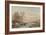 Frozen Canal Near the River Maas-Andreas Schelfhout-Framed Art Print