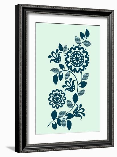 Frozen Floral-null-Framed Giclee Print