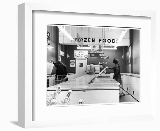 Frozen Food Shop, 1970s-null-Framed Photographic Print