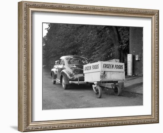 Frozen Food Trailer in Chicago, Ca. 1940.-Kirn Vintage Stock-Framed Photographic Print