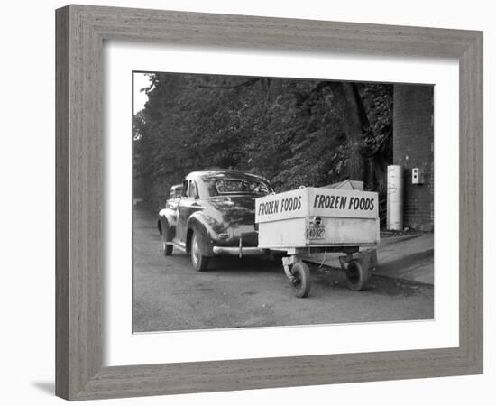 Frozen Food Trailer in Chicago, Ca. 1940.-Kirn Vintage Stock-Framed Photographic Print