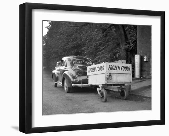 Frozen Food Trailer in Chicago, Ca. 1940.-Kirn Vintage Stock-Framed Photographic Print