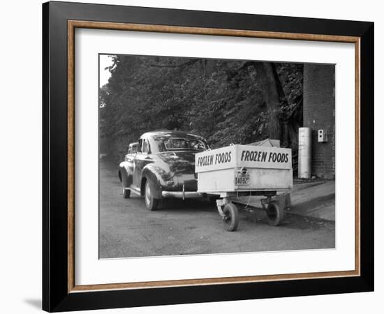 Frozen Food Trailer in Chicago, Ca. 1940.-Kirn Vintage Stock-Framed Photographic Print