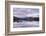 Frozen Lochan na h-Achlaise and snow covered Black Mount mountain range, Rannoch Moor, Scotland. Wi-Adam Burton-Framed Photographic Print