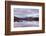 Frozen Lochan na h-Achlaise and snow covered Black Mount mountain range, Rannoch Moor, Scotland. Wi-Adam Burton-Framed Photographic Print