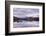 Frozen Lochan na h-Achlaise and snow covered Black Mount mountain range, Rannoch Moor, Scotland. Wi-Adam Burton-Framed Photographic Print