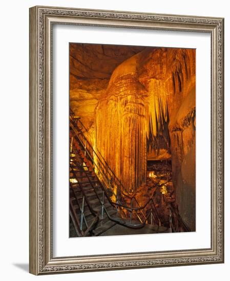 Frozen Niagra Formation, Mammoth Cave National Park, Kentucky, USA-Adam Jones-Framed Photographic Print