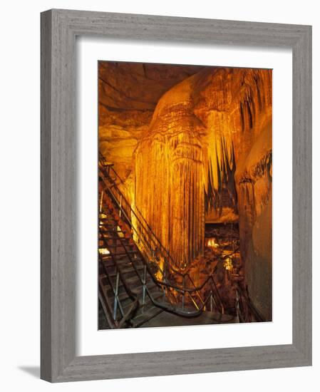 Frozen Niagra Formation, Mammoth Cave National Park, Kentucky, USA-Adam Jones-Framed Photographic Print