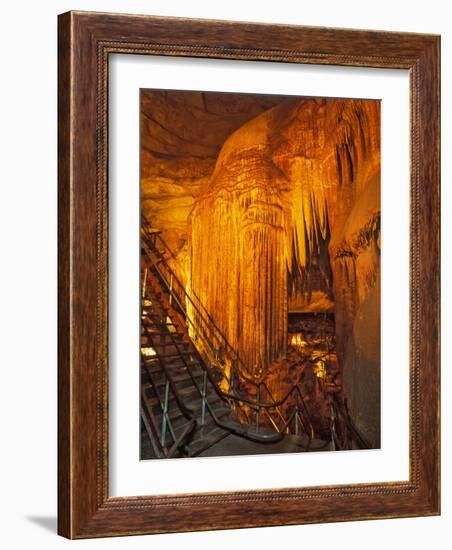 Frozen Niagra Formation, Mammoth Cave National Park, Kentucky, USA-Adam Jones-Framed Photographic Print