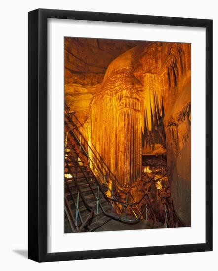 Frozen Niagra Formation, Mammoth Cave National Park, Kentucky, USA-Adam Jones-Framed Photographic Print