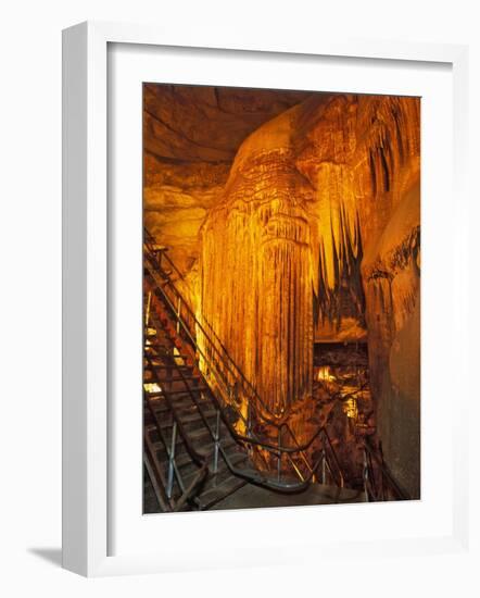 Frozen Niagra Formation, Mammoth Cave National Park, Kentucky, USA-Adam Jones-Framed Photographic Print