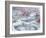 Frozen Ponds, 1959 (W/C & Pencil on Paper)-John Northcote Nash-Framed Giclee Print