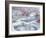 Frozen Ponds, 1959 (W/C & Pencil on Paper)-John Northcote Nash-Framed Giclee Print