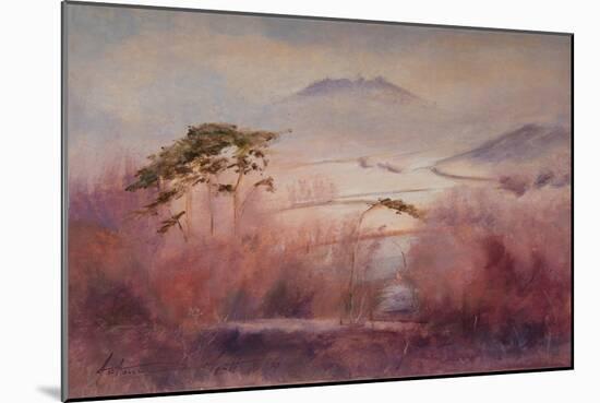 Frozen Valley, Somerset, 2023 (Oil on Canvas)-Antonia Myatt-Mounted Giclee Print