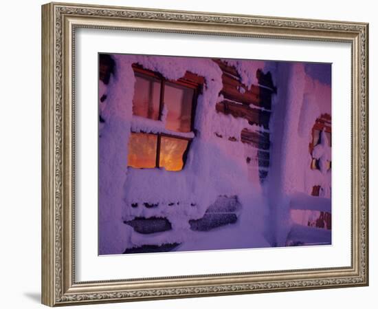 Frozen Window, Lapland, Finland-Daisy Gilardini-Framed Photographic Print