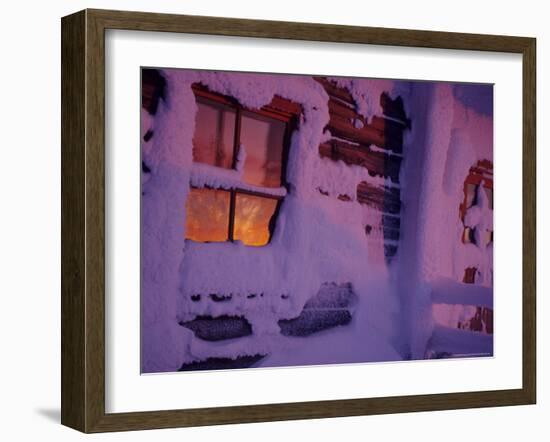 Frozen Window, Lapland, Finland-Daisy Gilardini-Framed Photographic Print