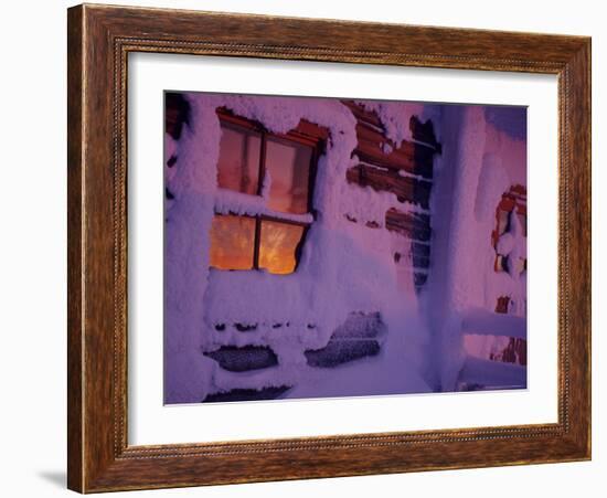 Frozen Window, Lapland, Finland-Daisy Gilardini-Framed Photographic Print