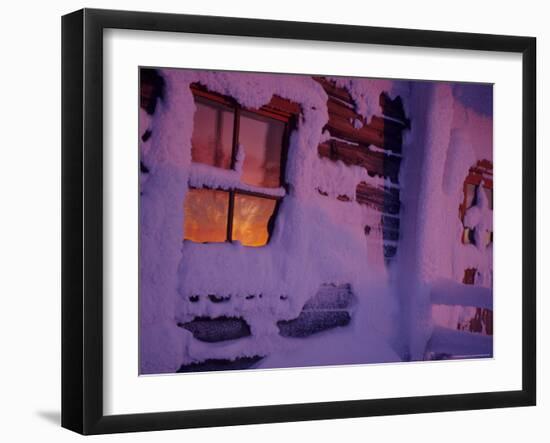 Frozen Window, Lapland, Finland-Daisy Gilardini-Framed Photographic Print