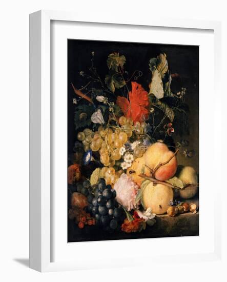 Früchte, Blumen und Insekten-Jan van Huysum-Framed Giclee Print