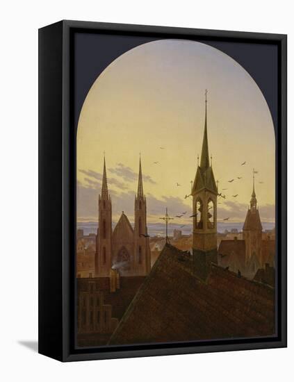 Frühläuten. Um 1840-Carl Gustav Carus-Framed Premier Image Canvas