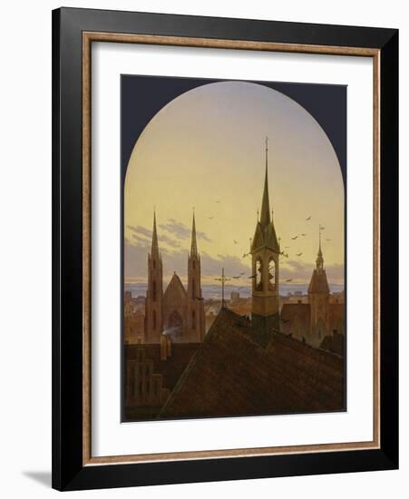 Frühläuten. Um 1840-Carl Gustav Carus-Framed Giclee Print