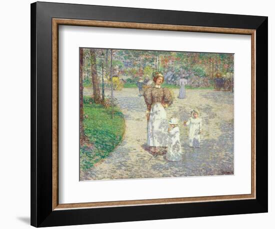 Frühling im Central Park (Spring in Central Park). 1908-Frederick Childe Hassam-Framed Giclee Print