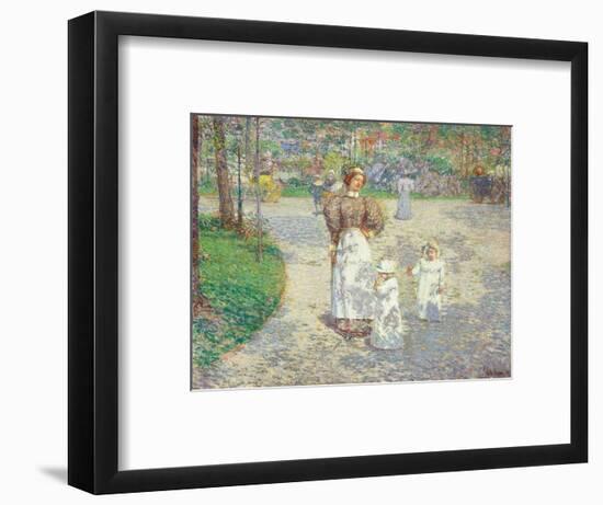 Frühling im Central Park (Spring in Central Park). 1908-Frederick Childe Hassam-Framed Giclee Print