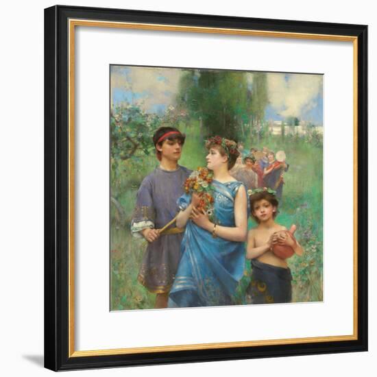 Frühling (Le Printemps)-Henry Siddons Mowbray-Framed Giclee Print