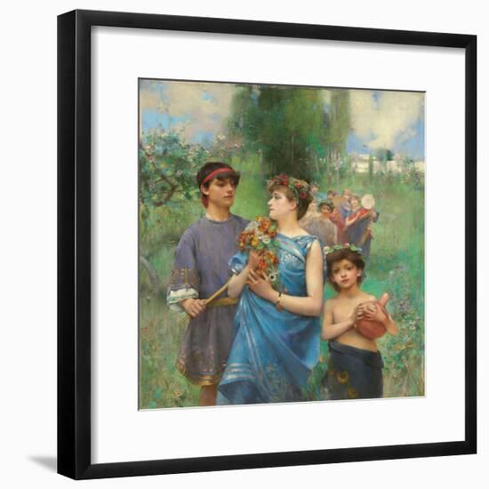 Frühling (Le Printemps)-Henry Siddons Mowbray-Framed Giclee Print