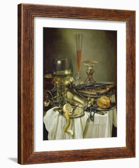 Fruehstuecksstilleben Mit Fisch-Pieter Claesz-Framed Giclee Print