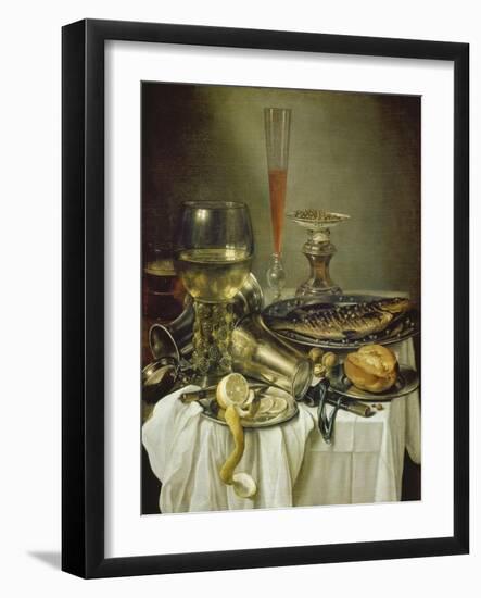 Fruehstuecksstilleben Mit Fisch-Pieter Claesz-Framed Giclee Print