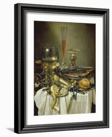 Fruehstuecksstilleben Mit Fisch-Pieter Claesz-Framed Giclee Print