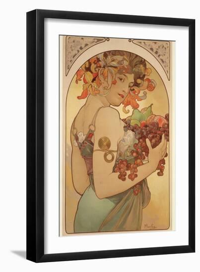 Fruit, 1897-Alphonse Mucha-Framed Giclee Print