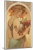 Fruit, 1897-Alphonse Mucha-Mounted Giclee Print