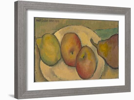 Fruit, 1922 (Oil on Cardboard)-Mark Gertler-Framed Giclee Print