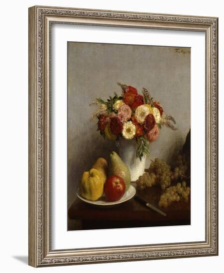 'Fruit and Flowers', 1865.  Artist: Henri Fantin-Latour-Henri Fantin-Latour-Framed Giclee Print