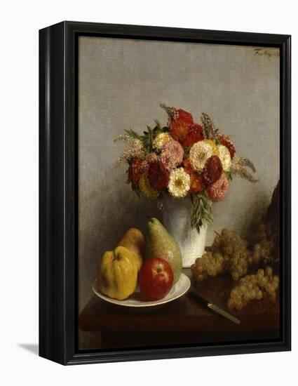 'Fruit and Flowers', 1865.  Artist: Henri Fantin-Latour-Henri Fantin-Latour-Framed Premier Image Canvas