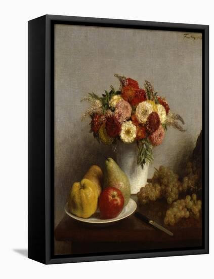 'Fruit and Flowers', 1865.  Artist: Henri Fantin-Latour-Henri Fantin-Latour-Framed Premier Image Canvas