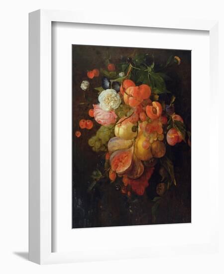 Fruit and Flowers-Jan Davidsz. de Heem-Framed Premium Giclee Print