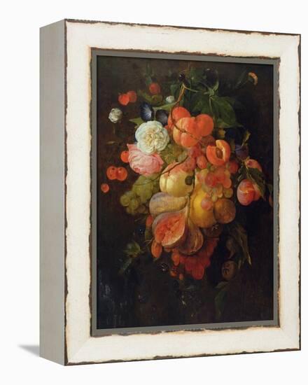 Fruit and Flowers-Jan Davidsz. de Heem-Framed Premier Image Canvas