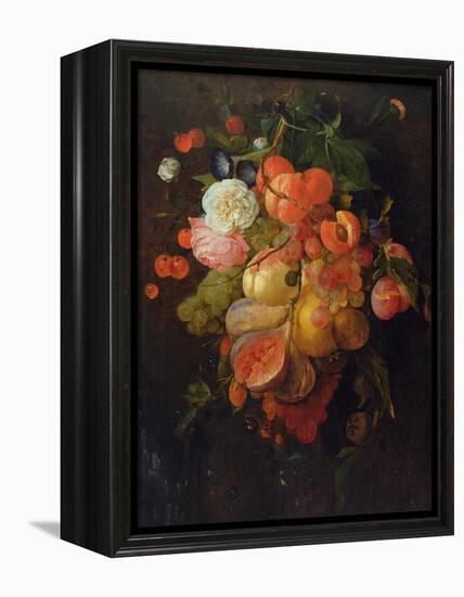 Fruit and Flowers-Jan Davidsz. de Heem-Framed Premier Image Canvas