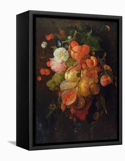 Fruit and Flowers-Jan Davidsz. de Heem-Framed Premier Image Canvas